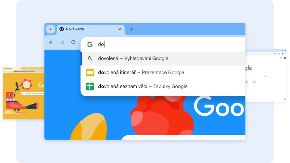 Vyhledávání výrazu „do“ zobrazuje dokumenty o dovolené, po následném klepnutí na zkratku do Tabulek se zobrazuje tabulka Dovolená seznam věcí.