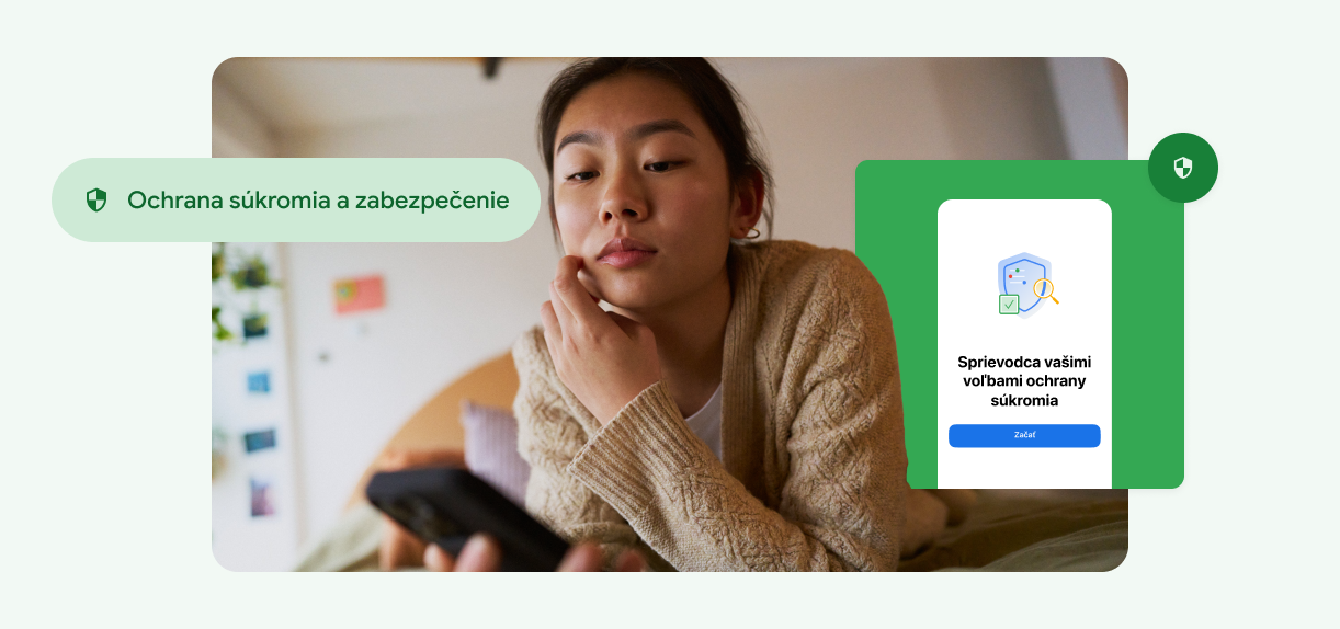 Žena sa dotýka svojej tváre a hľadí na telefón.